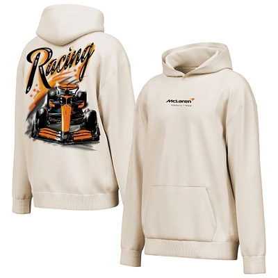 Men's  Cream McLaren F1 Team Drive Fast Washed Pullover Hoodie