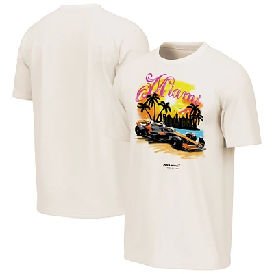 Men's  Cream McLaren F1 Team Miami Washed T-Shirt