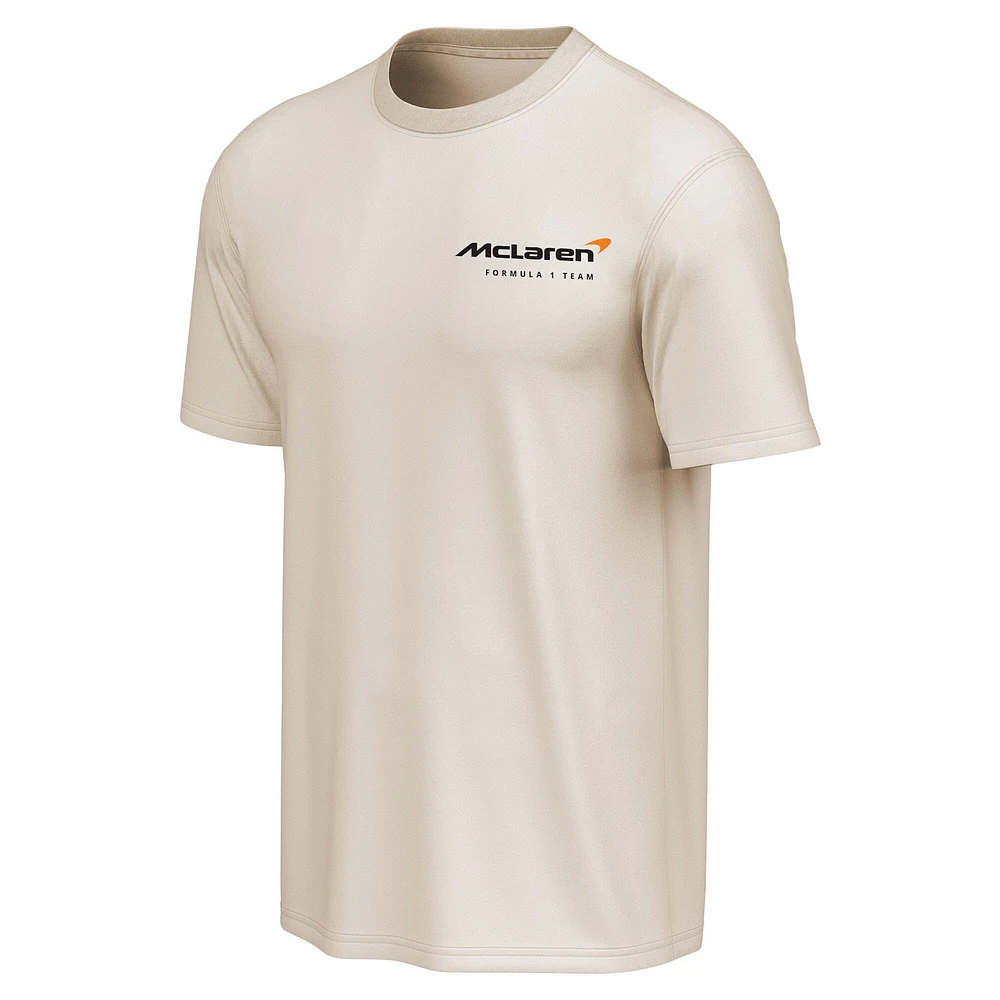 T-shirt pour homme Lando Norris Natural McLaren F1 Team