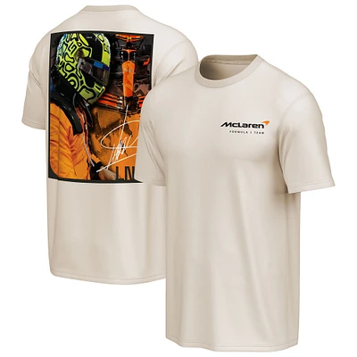 T-shirt pour homme Lando Norris Natural McLaren F1 Team