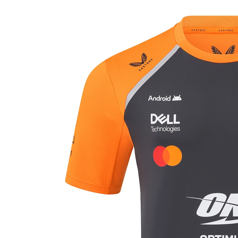 Men's McLaren Lando Norris Anthracite/Orange F1 Team 2025 Replica Set Up T-Shirt