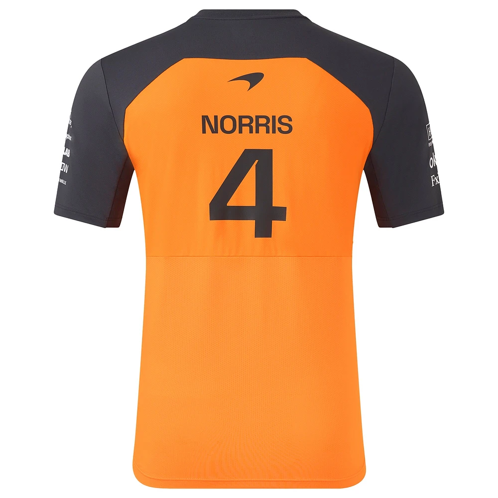 T-shirt pour homme McLaren F1 Team 2025 Replica Driver Set Up Orange/Anthracite Lando Norris