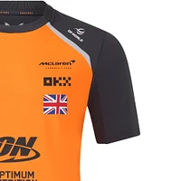 T-shirt pour homme McLaren F1 Team 2025 Replica Driver Set Up Orange/Anthracite Lando Norris