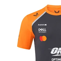 T-shirt réplique du pilote McLaren F1 Team 2025 pour homme, anthracite/orange, Oscar Piastri