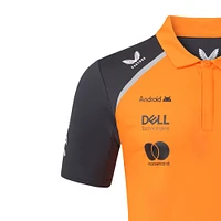 Polo réplique du pilote McLaren F1 Team 2025 orange/anthracite Oscar Piastri pour homme