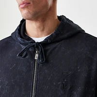 Sweat à capuche zippé noir délavé l'acide McLaren F1 Team New Era pour homme