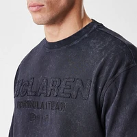 Men's New Era  Black McLaren F1 Team Acid Washed T-Shirt