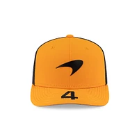 Men's New Era Lando Norris Orange/Black McLaren F1 Team  Driver Replica 9SEVENTY Adjustable Trucker Hat