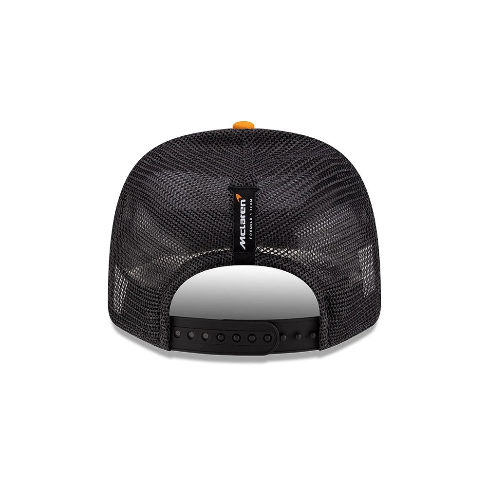 Men's New Era Lando Norris Orange/Black McLaren F1 Team  Driver Replica 9SEVENTY Adjustable Trucker Hat