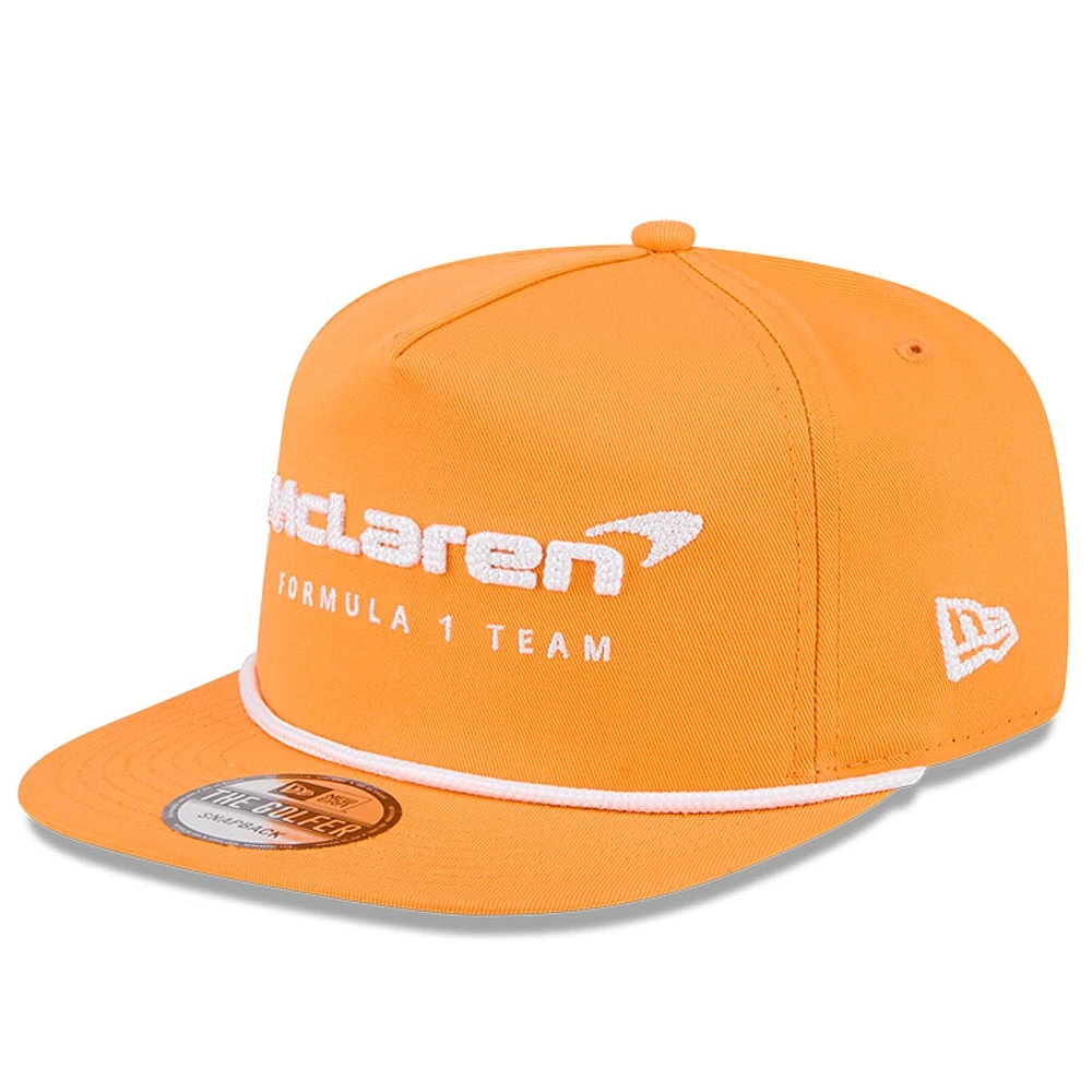 Men's New Era  Orange McLaren F1 Team Golfer Adjustable Hat