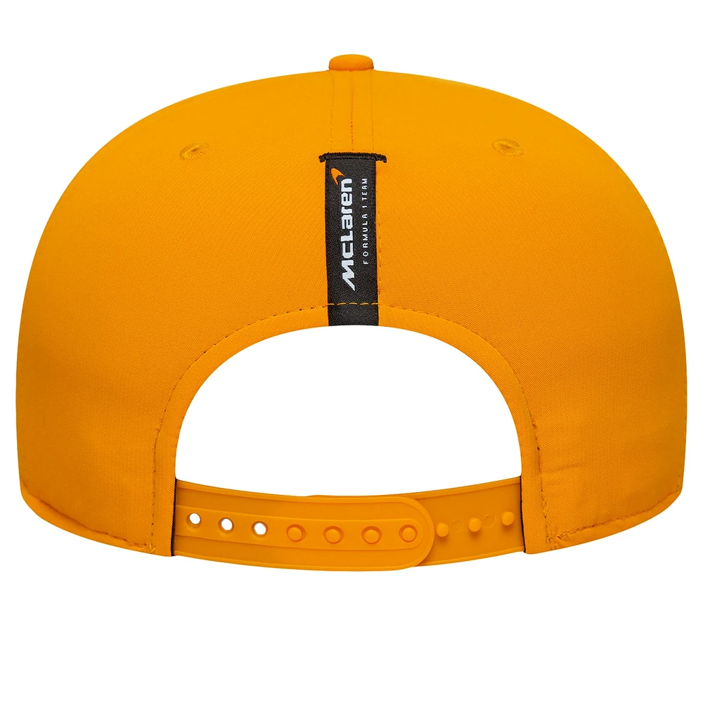 Men's New Era Orange McLaren F1 Team Sustainable 9FIFTY Snapback Hat