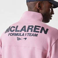 Sweat-shirt zippé McLaren F1 Team rose New Era pour homme