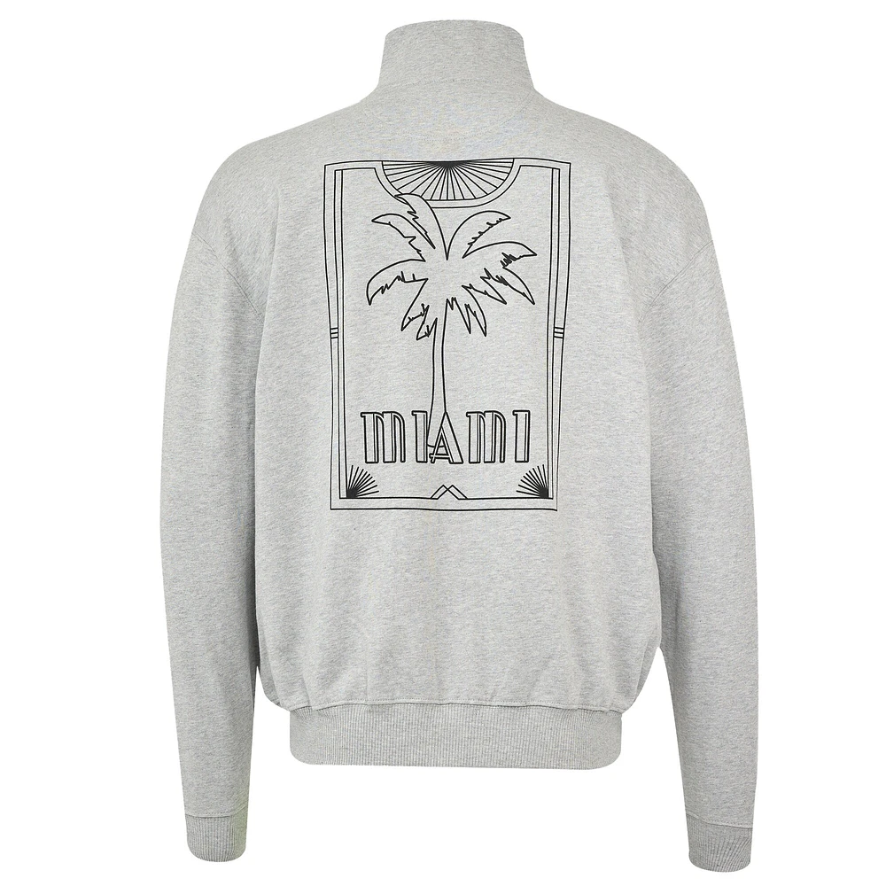 Sweat-shirt MCLAR 120 F1 MIAMI RACE, modèle standard, fermeture éclair 1/4, V120661, SWTMENQZP TU14740-120