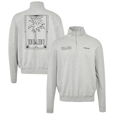 Sweat-shirt MCLAR 120 F1 MIAMI RACE, modèle standard, fermeture éclair 1/4, V120661, SWTMENQZP TU14740-120