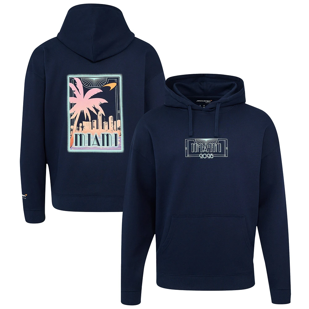 V120661 MCLAR 020 F1 MIAMI RACE SWEAT À CAPUCHE SURDIMENSIONNÉ PO SWEATMENHOD TU14741-020