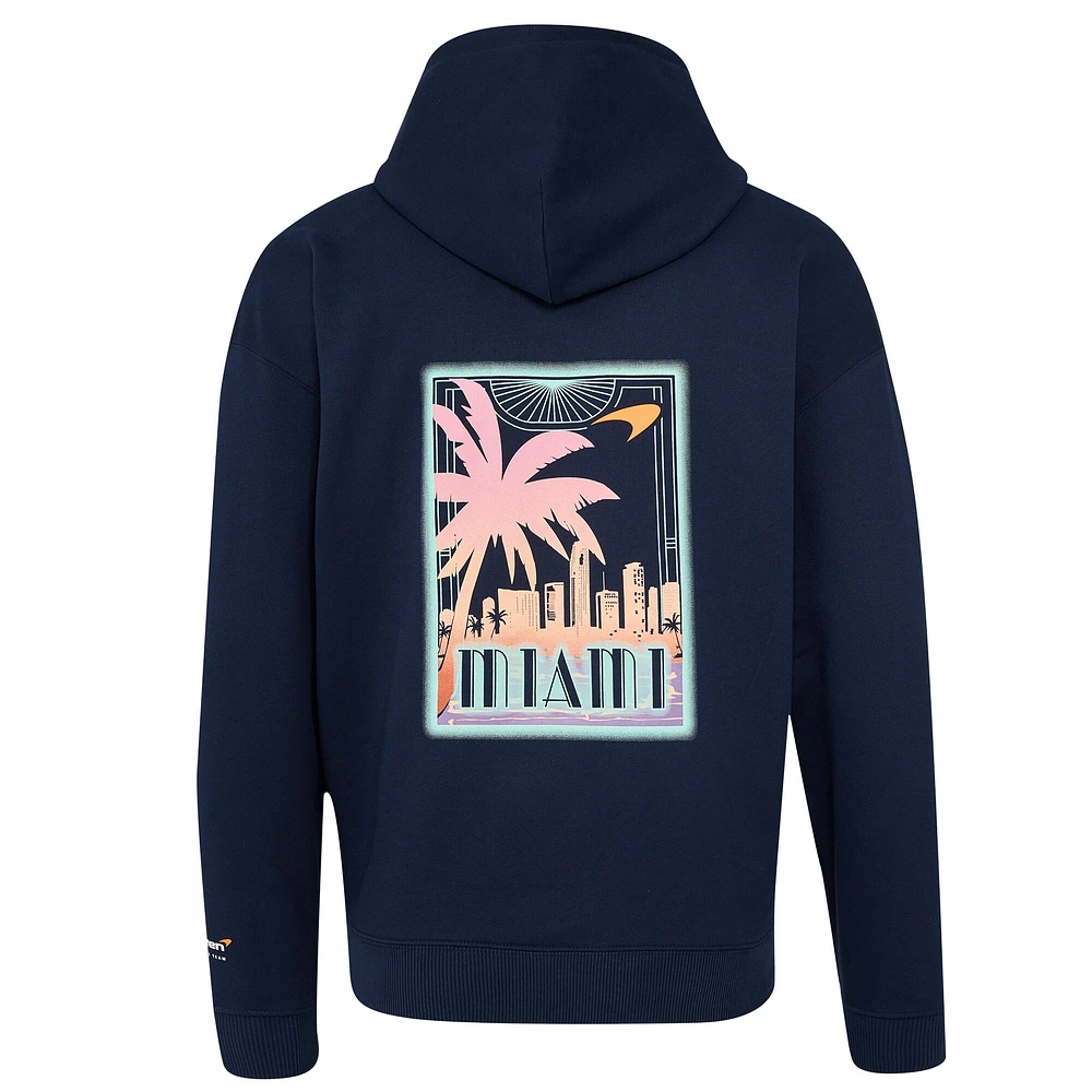 V120661 MCLAR 020 F1 MIAMI RACE SWEAT À CAPUCHE SURDIMENSIONNÉ PO SWEATMENHOD TU14741-020