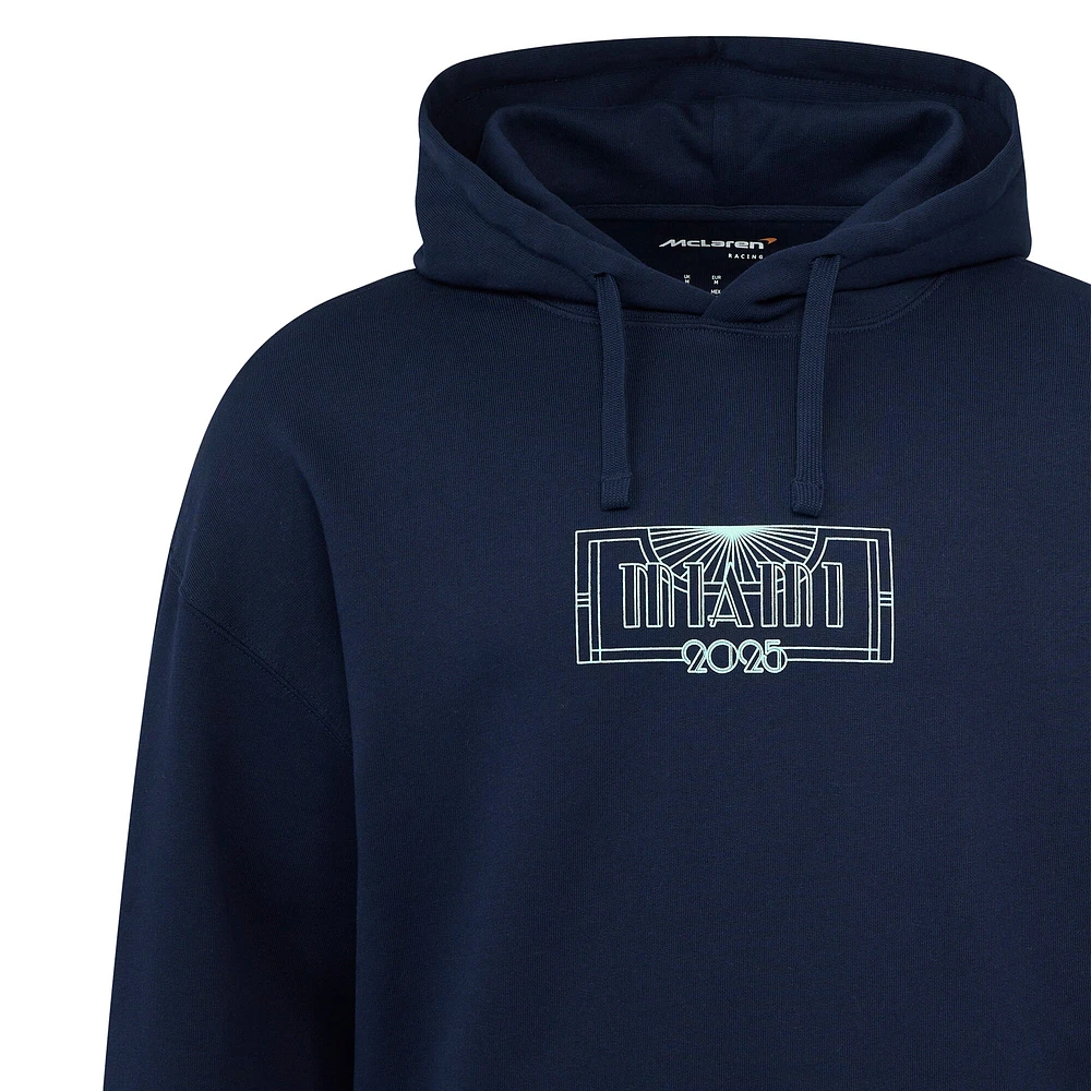 V120661 MCLAR 020 F1 MIAMI RACE SWEAT À CAPUCHE SURDIMENSIONNÉ PO SWEATMENHOD TU14741-020