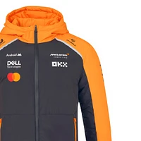 Veste de pluie longue zippée unisexe McLaren F1 Team 2025 Replica Anthracite/Orange