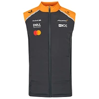Unisex McLaren  Anthracite/Orange F1 Team 2025 Replica Gilet Full-Zip Vest