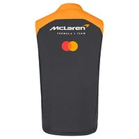 Unisex McLaren  Anthracite/Orange F1 Team 2025 Replica Gilet Full-Zip Vest