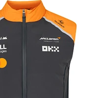 Unisex McLaren  Anthracite/Orange F1 Team 2025 Replica Gilet Full-Zip Vest