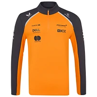 Veste unisexe McLaren F1 Team Replica 2025 Orange/Anthracite à fermeture éclair quart de tour