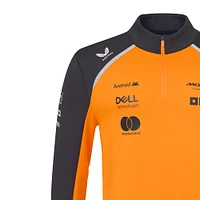 Veste unisexe McLaren F1 Team Replica 2025 Orange/Anthracite à fermeture éclair quart de tour