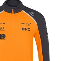 Veste unisexe McLaren F1 Team Replica 2025 Orange/Anthracite à fermeture éclair quart de tour