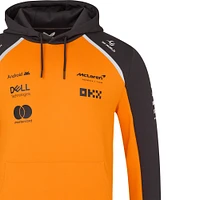 Sweat à capuche unisexe McLaren F1 Team 2025 Replica orange/anthracite