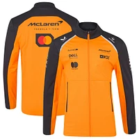 Unisex McLaren  Orange/Anthracite F1 Team 2025 Replica Soft Shell Full-Zip Jacket