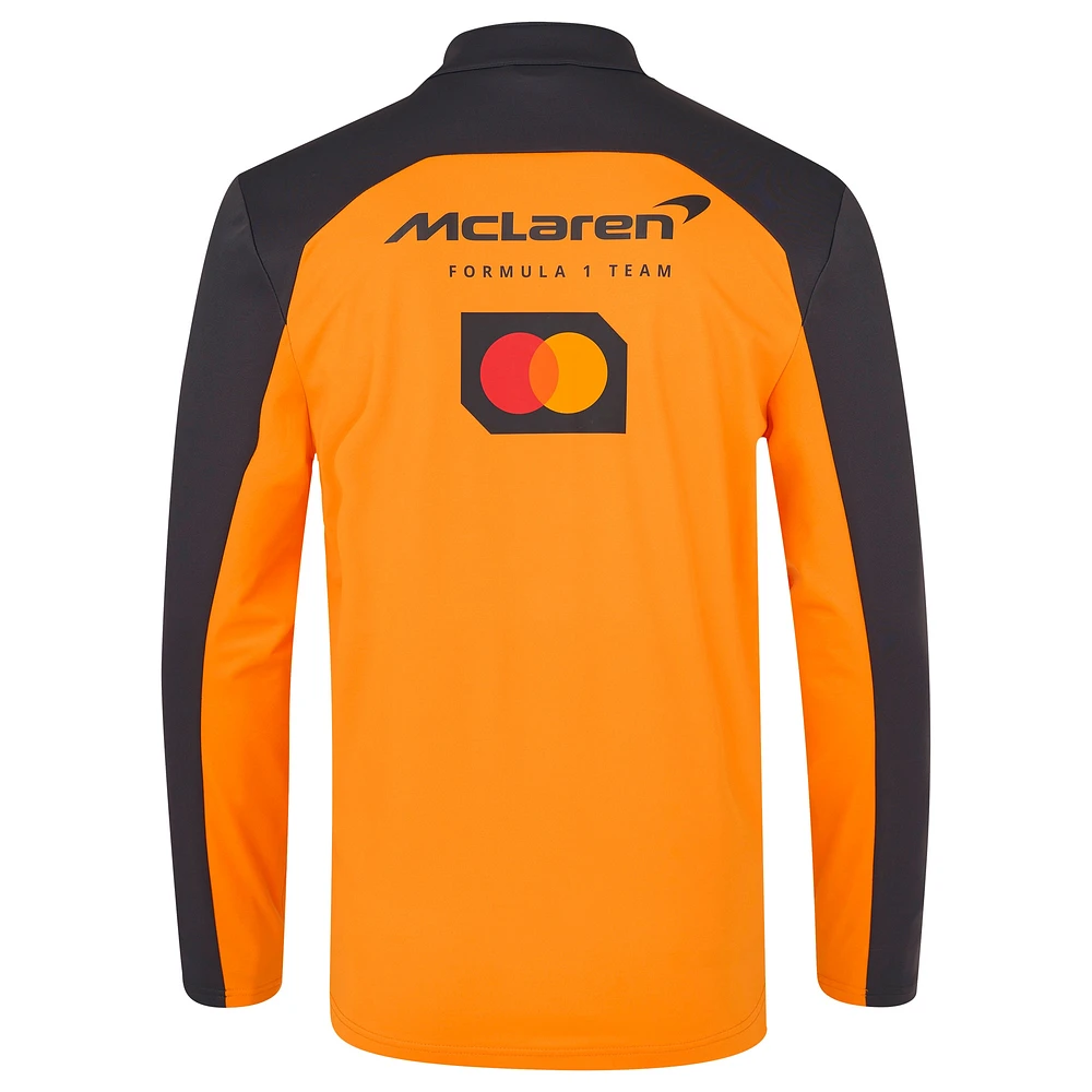 Unisex McLaren  Orange/Anthracite F1 Team 2025 Replica Soft Shell Full-Zip Jacket
