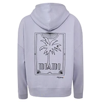 Women's Castore Lavender McLaren F1 Team 2025 Miami Grand Prix Cropped Pullover Hoodie