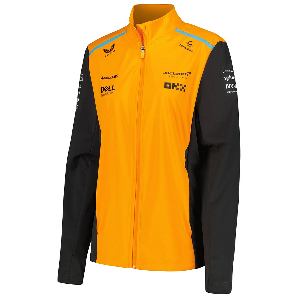 Women's Castore Orange McLaren F1 Team 2024 Softshell Full-Zip Jacket