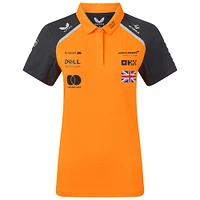 Women's McLaren Lando Norris Orange/Anthracite F1 Team 2025 Replica Driver Polo