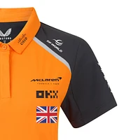 Women's McLaren Lando Norris Orange/Anthracite F1 Team 2025 Replica Driver Polo