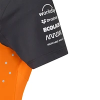 T-shirt pour femme avec réplique du pilote McLaren F1 Team 2025 orange/anthracite Lando Norris
