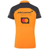 Polo réplique McLaren F1 Team 2025 orange/anthracite pour femme