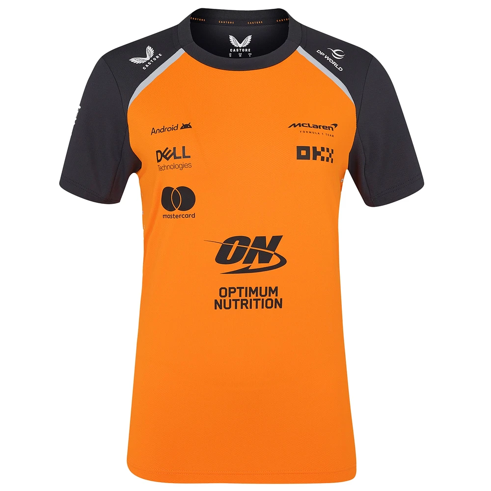 Women's McLaren  Orange/Anthracite F1 Team 2025 Replica Set Up T-Shirt
