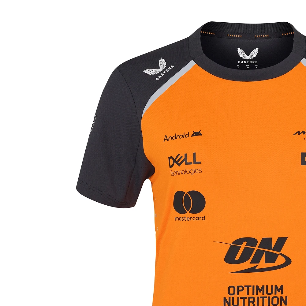 Women's McLaren  Orange/Anthracite F1 Team 2025 Replica Set Up T-Shirt