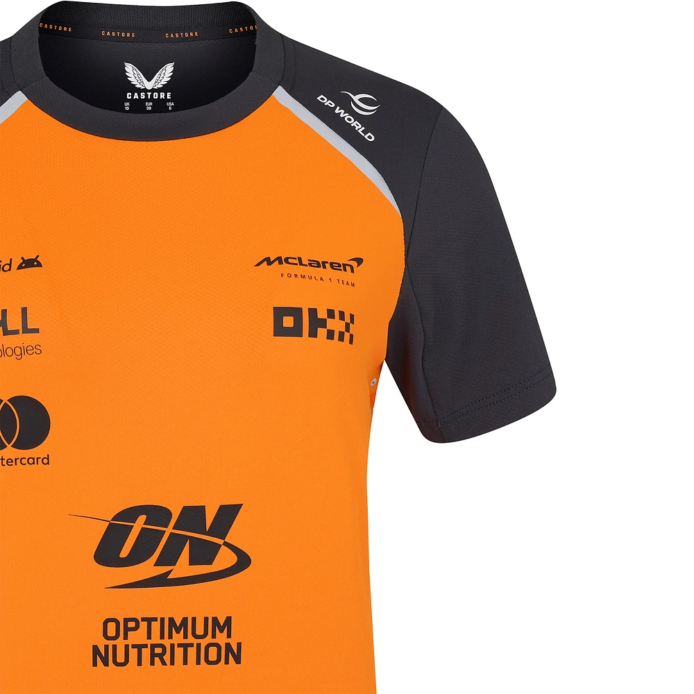 Women's McLaren  Orange/Anthracite F1 Team 2025 Replica Set Up T-Shirt