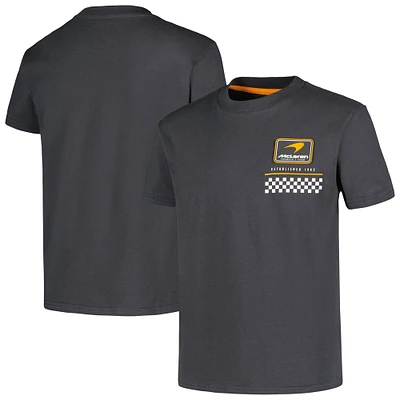 Youth Gray McLaren F1 Team Rubber Patch Solid T-Shirt