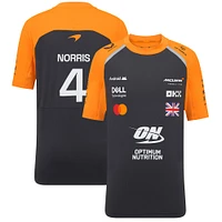 Youth McLaren Lando Norris Anthracite/Orange F1 Team 2025 Replica Driver Set Up T-Shirt