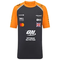 Youth McLaren Lando Norris Anthracite/Orange F1 Team 2025 Replica Driver Set Up T-Shirt