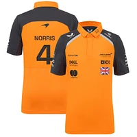 Youth McLaren Lando Norris Orange/Anthracite F1 Team 2025 Replica Driver Polo