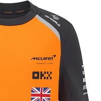 T-shirt pour jeune McLaren F1 Team 2025 Replica Set Up Orange/Anthracite Lando Norris