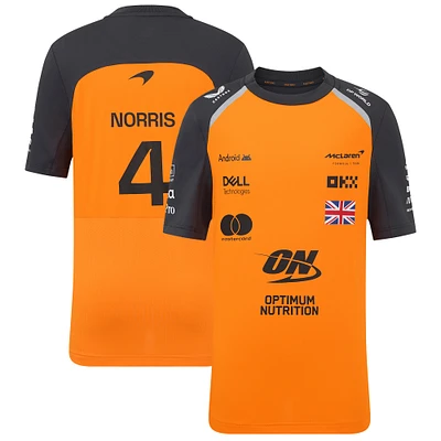 T-shirt pour jeune McLaren F1 Team 2025 Replica Set Up Orange/Anthracite Lando Norris