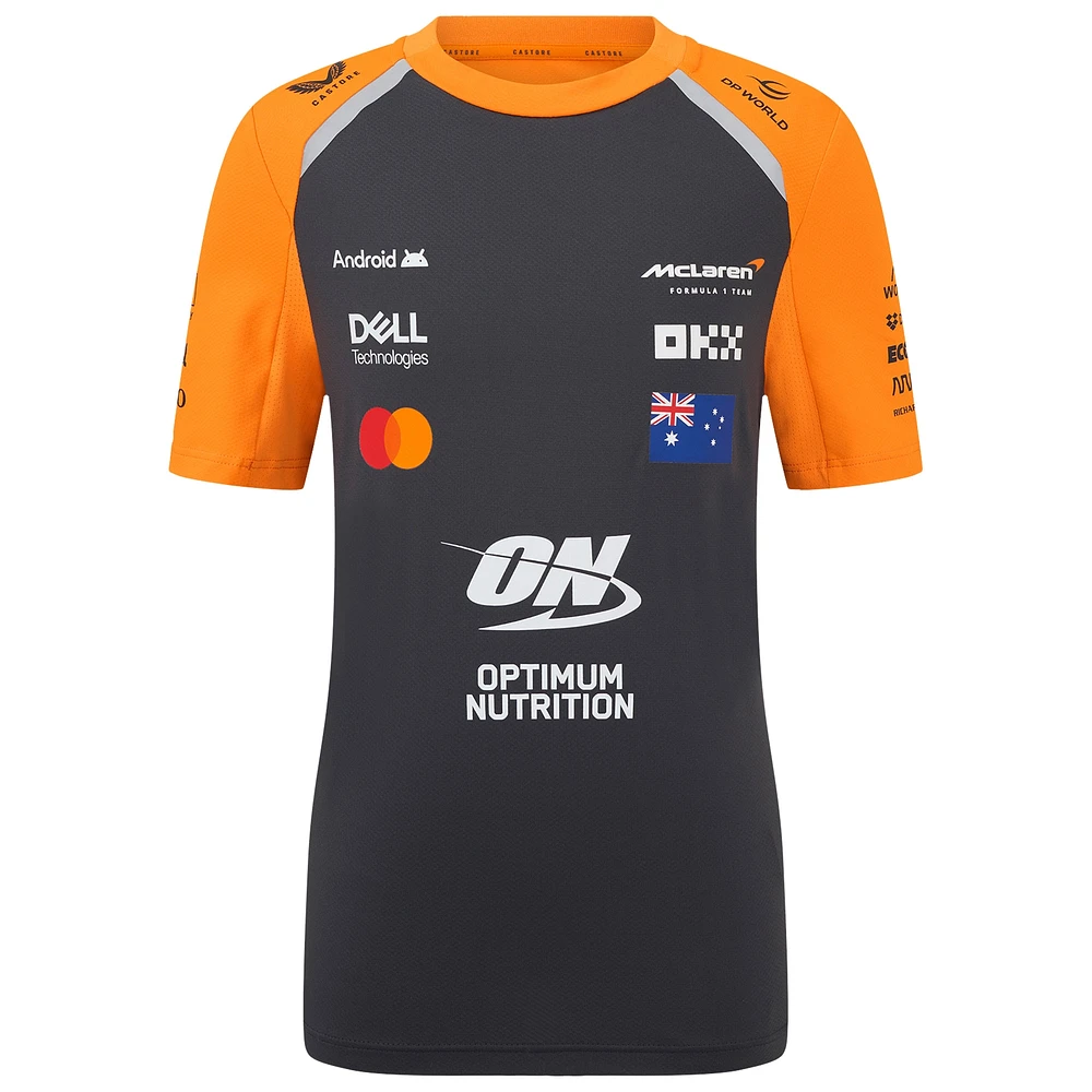 Youth McLaren Oscar Piastri Anthracite/Orange F1 Team 2025 Replica Driver Set Up T-Shirt