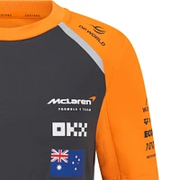 Youth McLaren Oscar Piastri Anthracite/Orange F1 Team 2025 Replica Driver Set Up T-Shirt