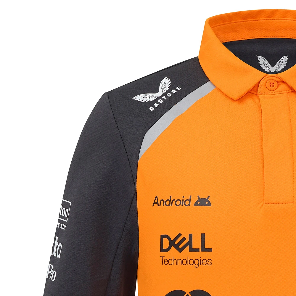 Polo pilote réplique McLaren F1 Team 2025 orange/anthracite Oscar Piastri pour jeune