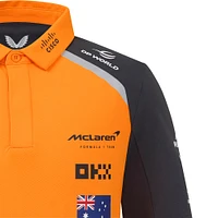 Polo pilote réplique McLaren F1 Team 2025 orange/anthracite Oscar Piastri pour jeune